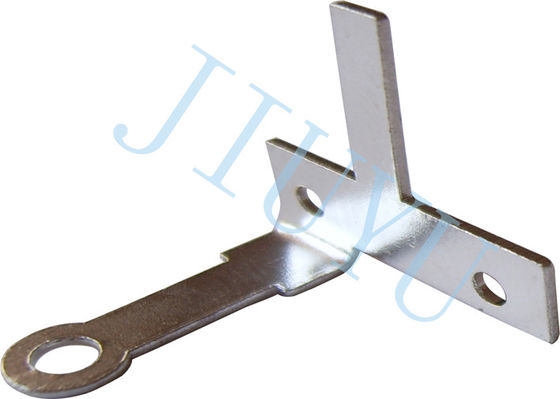 Custom Connector Steel Q235 Stamping Terminal , Brass Stamping Part with Ni Sn Surface