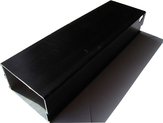 Black Anodize Aluminum Extrusion Tube Stamping Parts Aluminium Alloy Black Oxidation