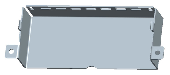 Metal Stamping Parts 200x200x60mm Galvanized Steel Sheet