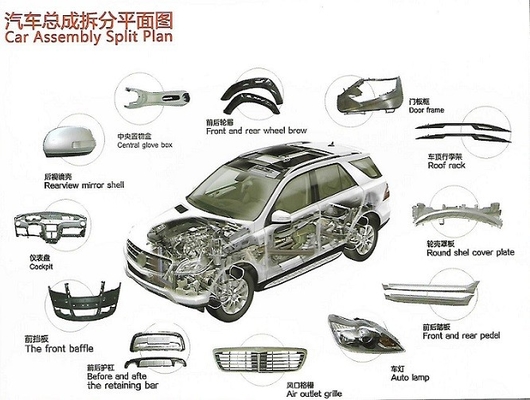 Plated Automotive Metal Components 1.5mm Thickness 0.01mm Tolerance