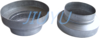 Acid Resistant Metal Duct Reducer Zinc 275mm For Fluid Transform