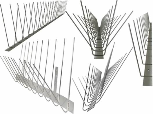 Stainless Steel Bird Deterrent Spikes anti roosting Stamping Bending Process