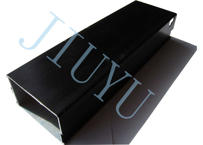 Aluminum Alloy Extruded Stamped Parts, Oxidation-Black Rectangular Tubes