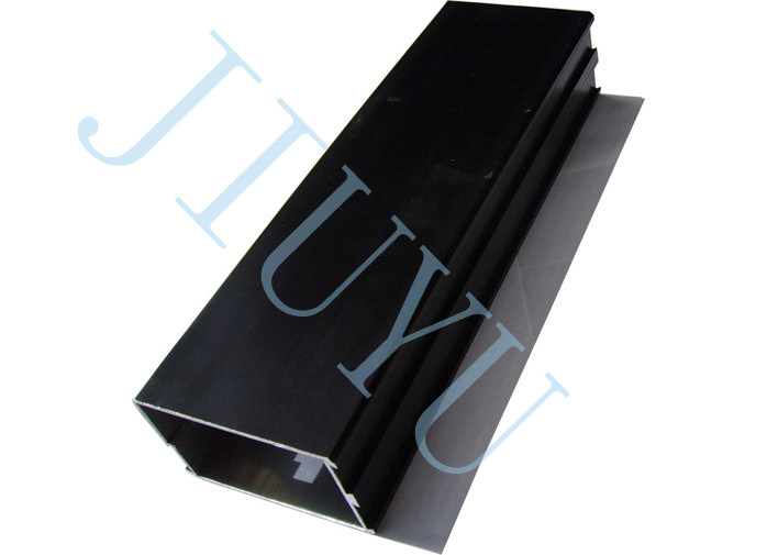 Aluminum Alloy Extruded Stamped Parts, Oxidation-Black Rectangular Tubes