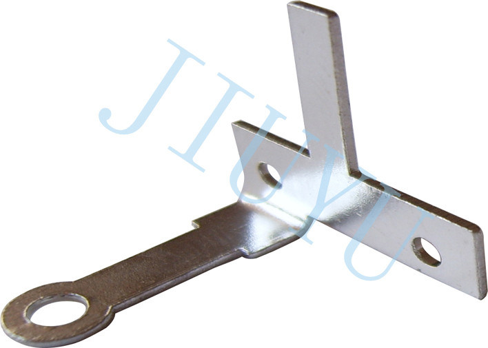 Custom Connector Steel Q235 Stamping Terminal , Brass Stamping Part with Ni Sn Surface