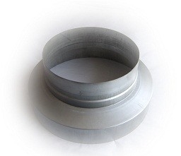 Custom 1.5mm Metal Duct Connectors Galvanized Zinc275 Vent Pipe Reducer